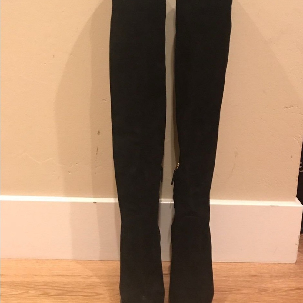 Prada Black Over the Knee Boots